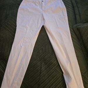 White Slim Stretch Pants